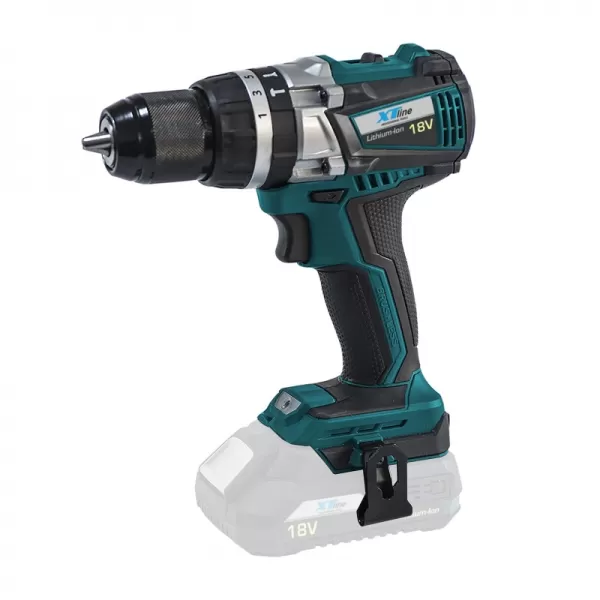 Aku vrtačka s příklepem bezuhlíková 18V XTline XT102800