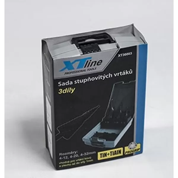 Sada stupňovitých vrtáků 3 díly Xtline XT36003
