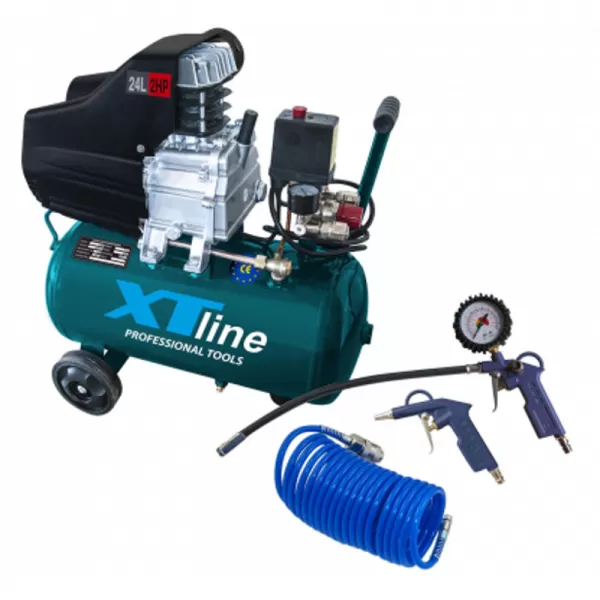 Kompresor olejový Xtline 1500W, 24l XT2002SET + příslušenství