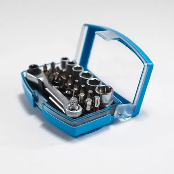 Sada šroubovacích bitů s ráčnou S2 25 dílů XTline XT07025