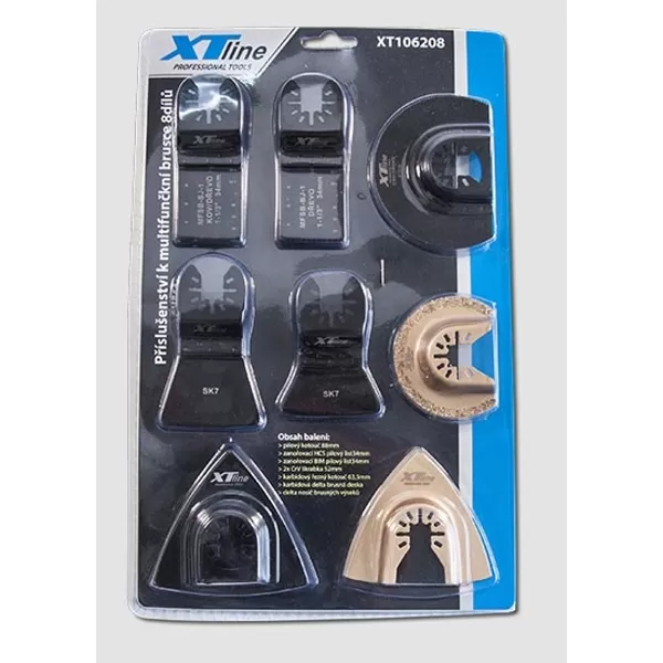 Sada nástrojů k multifunkční brusce 8dílů Xtline XT106208