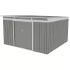 Zahradní domek G21 GRAH 1132 - 340 x 333 cm, metalický šedý 63900995
