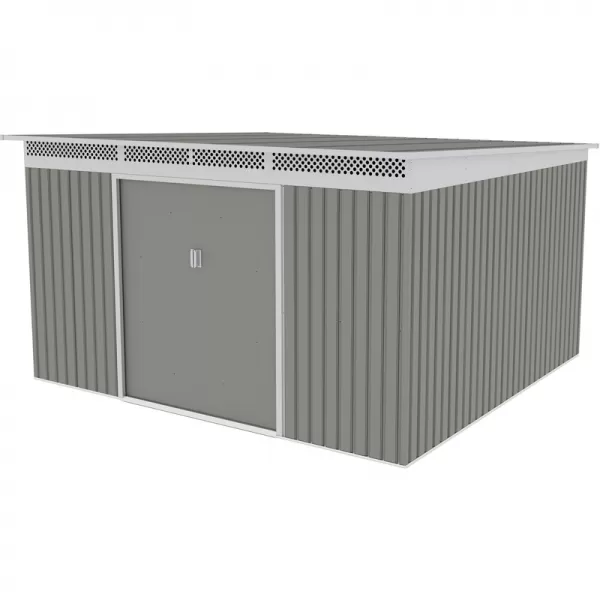 Zahradní domek G21 GRAH 1132 - 340 x 333 cm, metalický šedý 63900995