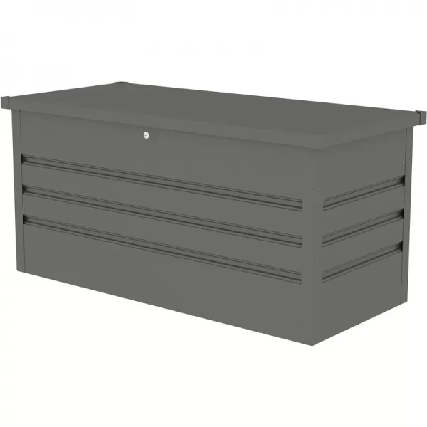 Zahradní box G21 Denver 400 L, metalický šedý plechový 63900851