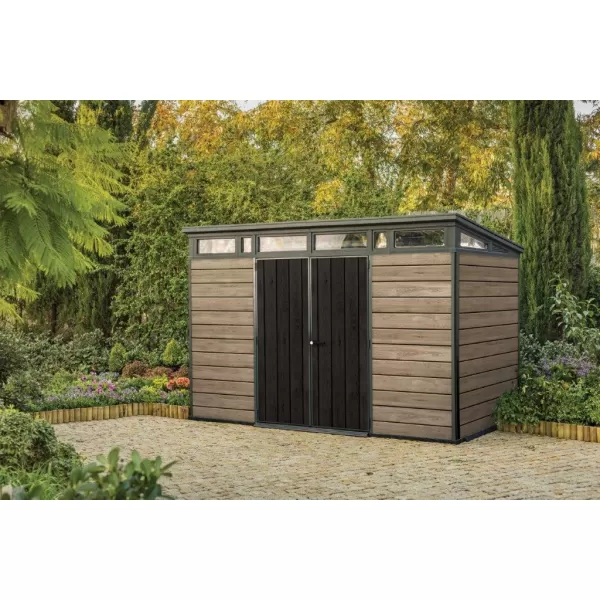 Zahradní domek Keter PENT Signature 11x7 Ashwood, s podlahou