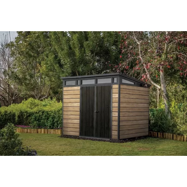 Zahradní domek 9x7 Ashwood, s podlahou Keter PENT Signature 610674