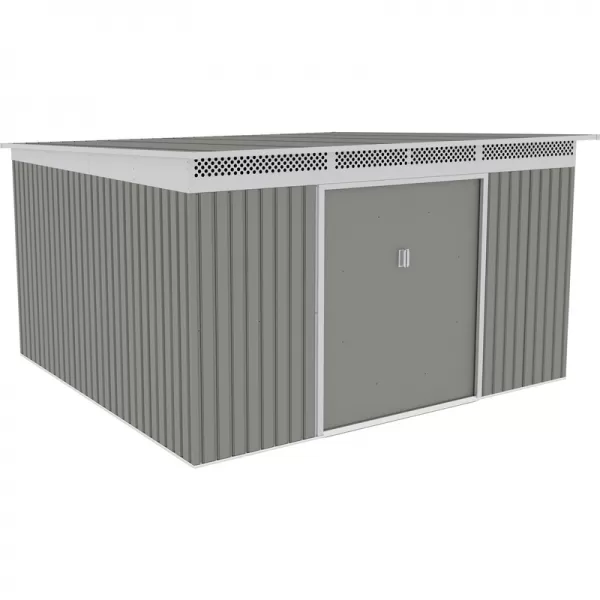 Zahradní domek G21 GRAH 1132 - 340 x 333 cm, metalický šedý 63900995