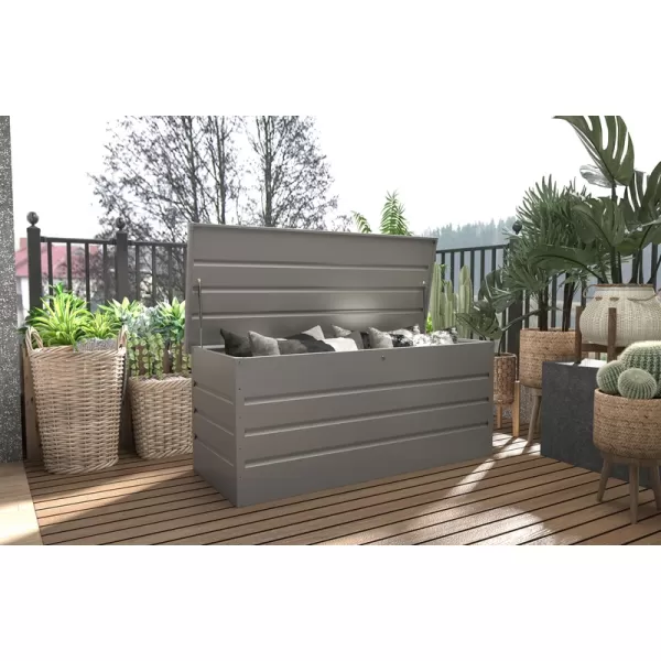 Zahradní box G21 Denver 770 L, metalický šedý plechový 63900853
