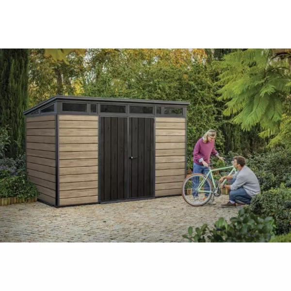Zahradní domek Keter PENT Signature 11x7 Ashwood, s podlahou