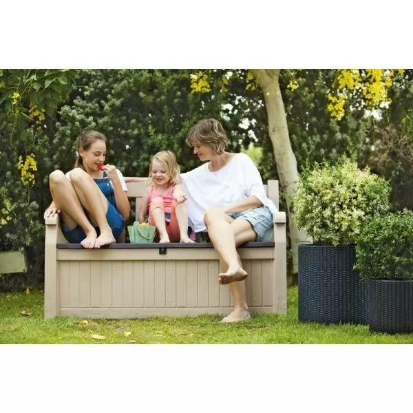 Zahradní lavice Keter Eden Garden Bench 265L béžová 610300