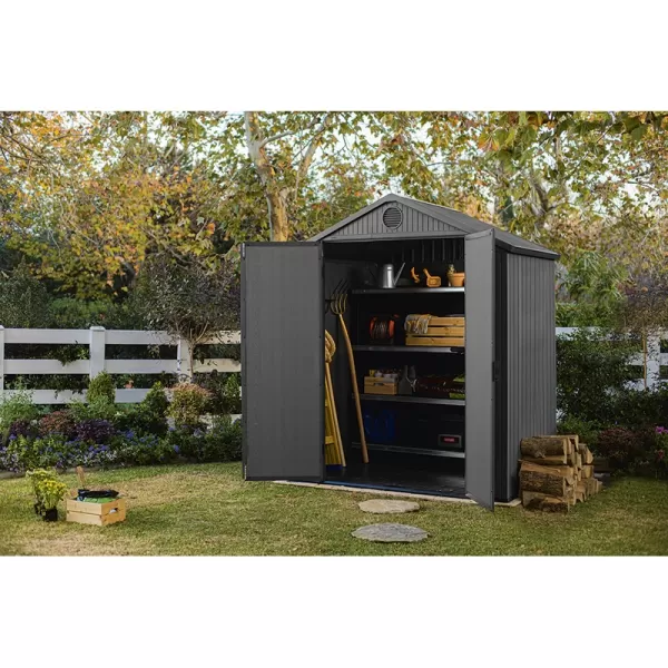Zahradní domek Keter Darwin 6 x 4 šedý, s podlahou 610627