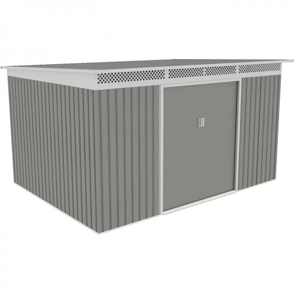Zahradní domek G21 GRAH 915 - 340 x 269 cm, metalický šedý 63900994