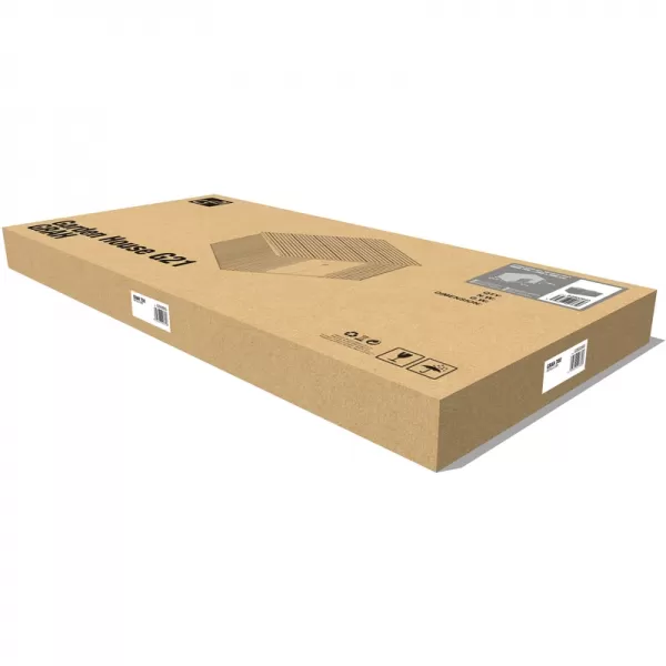 Zahradní domek G21 GRAH 700 - 340 x 206 cm, metalický šedý 63900993