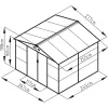 Zahradní domek G21 GAH 706 - 277 x 255 cm, antracitový 63900692