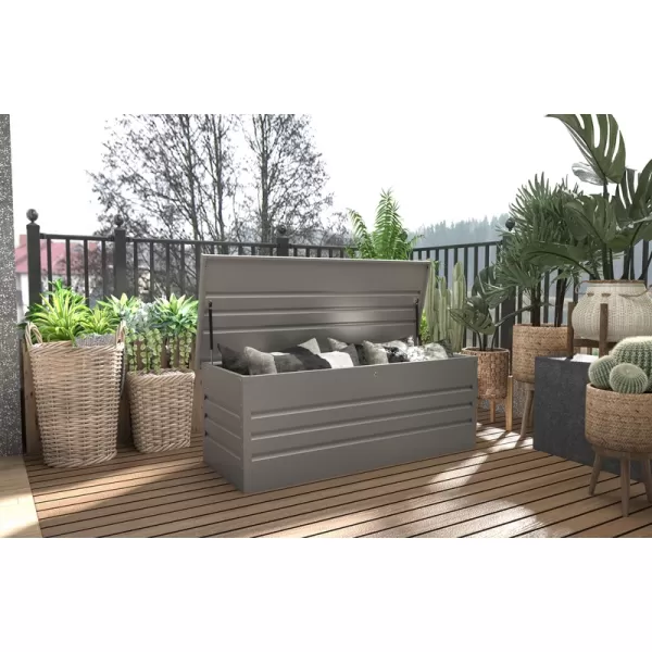 Zahradní box G21 Denver 560 L, metalický šedý plechový 63900852