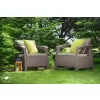 Zahradní nábytek Keter Corfu duo set dvou křesel cappuccino 610348