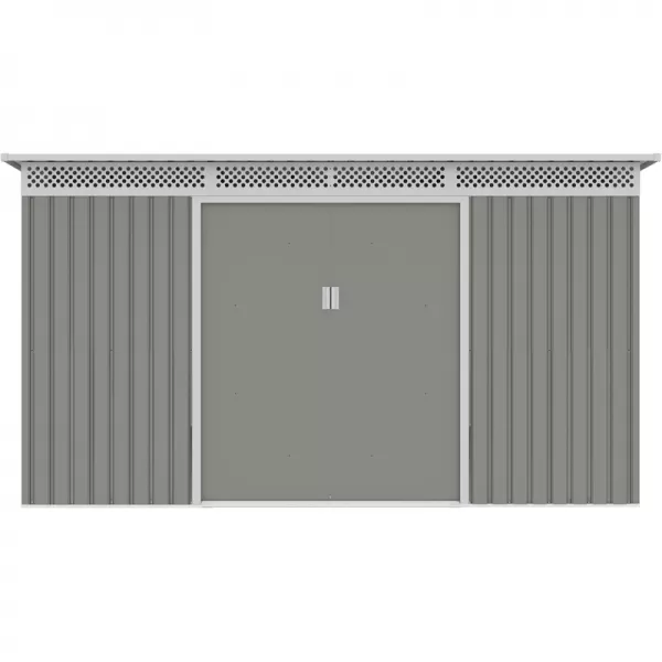 Zahradní domek G21 GRAH 700 - 340 x 206 cm, metalický šedý 63900993