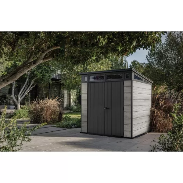 Zahradní domek 7x7 Storm Grey, s podlahou Keter PENT 612038