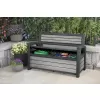 Zahradní lavice Keter Deco Garden Bench Storm grey 612057