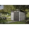 Zahradní domek 9x7 Storm Grey, s podlahou Keter PENT Signature 612039