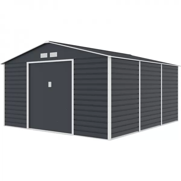 Zahradní domek G21 GAH 1300 - 340 x 382 cm, antracitový 63900695