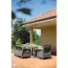 Zahradní nábytek set dvě dvousedačky + dvě křesla + stůl cappuccino Keter Corfu Fiesta 610354