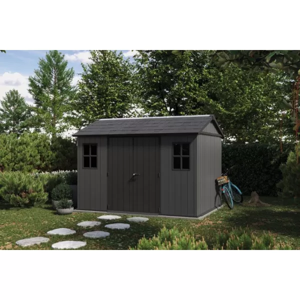 Zahradní domek Keter Newton Plus wide 7x7,5 šedý, s podlahou