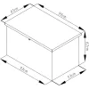 Zahradní box G21 Denver 280 L, šedý plechový 63900841