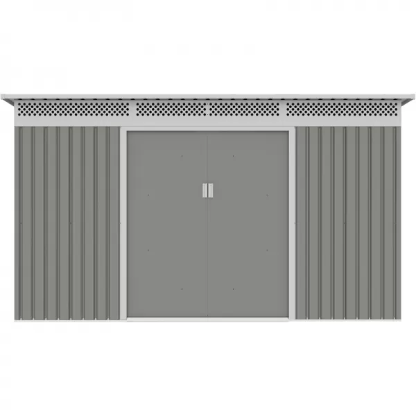 Zahradní domek G21 GRAH 1132 - 340 x 333 cm, metalický šedý 63900995