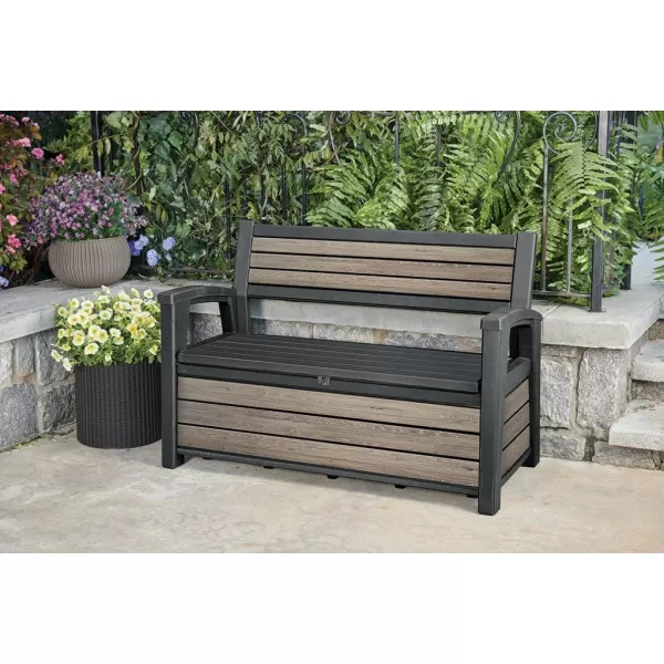 Zahradní lavice Keter Deco Garden Bench Ashwood 612056