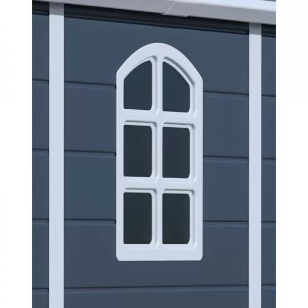 Zahradní domek G21 Boston 670 - 241 x 278 cm, plastový, šedý 6390074