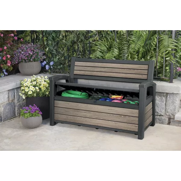 Zahradní lavice Keter Deco Garden Bench Ashwood 612056
