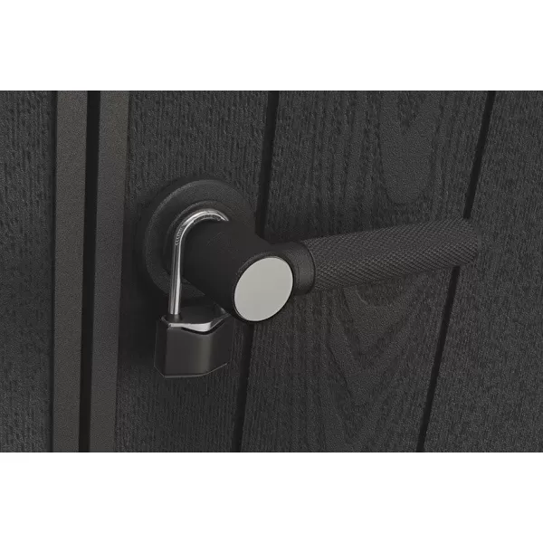 Zahradní domek 9x7 Storm Grey, s podlahou Keter PENT Signature 612039