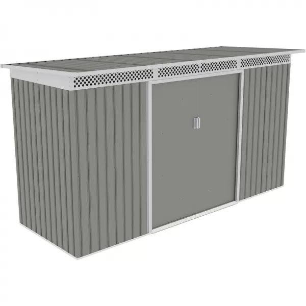 Zahradní domek G21 GRAH 483 - 340 x 142 cm, metalický šedý 63900992