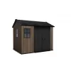 Zahradní domek 7,5 x 9 Walnut, s podlahou Keter Apex