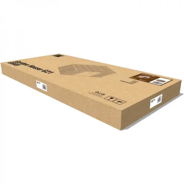 Zahradní domek G21 GRAH 700 - 340 x 206 cm, hnědý 6390094
