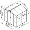 Zahradní domek G21 GAH 407 - 213 x 191 cm, antracitový 63900690
