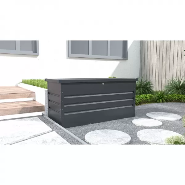 Zahradní box G21 Denver 400 L, antracitový plechový 63900842