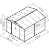 Zahradní domek G21 GAH 884 - 277 x 319 cm, antracitový 63900693