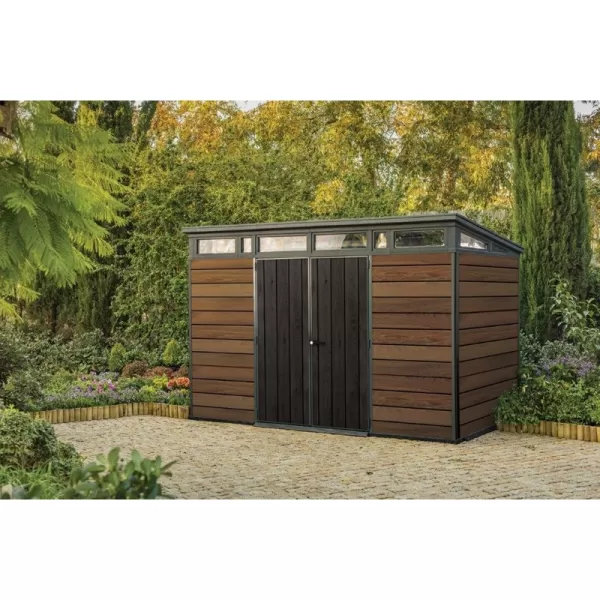 Zahradní domek Signature 11x7 Walnut, s podlahou Keter PENT 610667