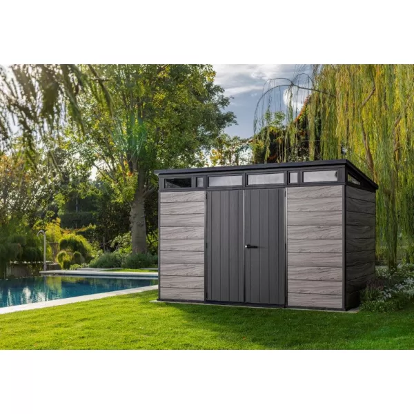 Zahradní domek Keter PENT Signature 11x7 Storm Grey, s podlahou